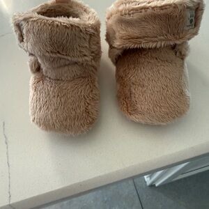 BearPaw Tan Baby Walker Shoes